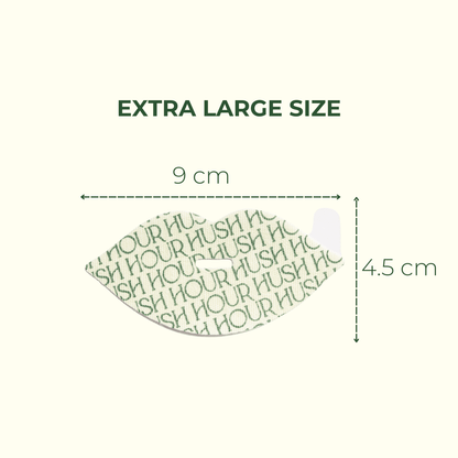 Measurement chart for an extra large size with dimensions labeled on a white background.